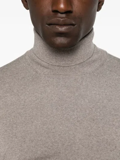 Tagliatore Pullover Mit Rollkragen In Gray