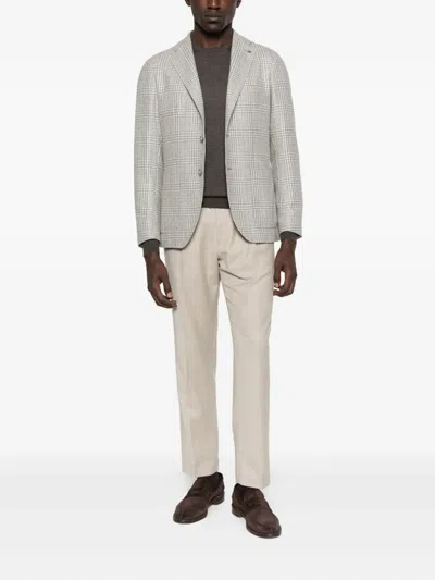 Tagliatore Karierte Glen Jacke In Gray