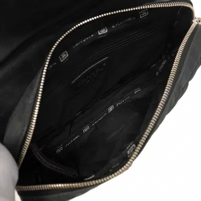 Pre-owned Chanel Black Nylon Canvas Leather Shoulder Bag ()
