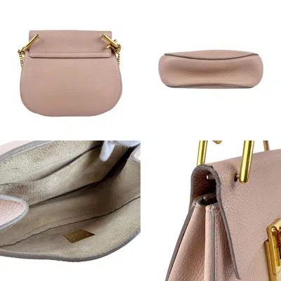 Pre-owned Chloé Pink Beige Leather Shoulder Bag ()