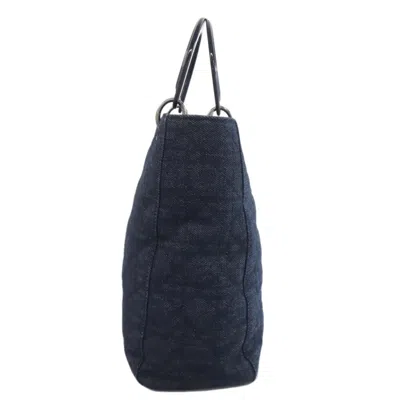 Pre-owned Dior Christian  Navy Denim Handbag ()