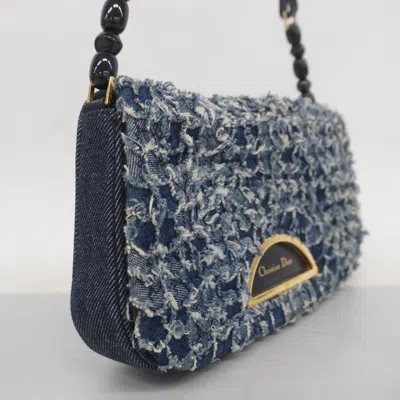 Pre-owned Dior Christian  Navy Denim Shoulder Bag ()