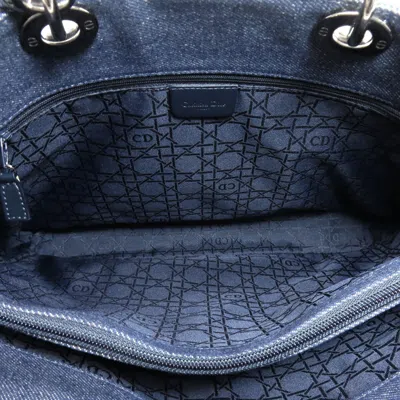 Pre-owned Dior Christian  Navy Denim Handbag ()
