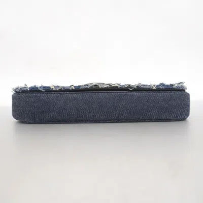 Pre-owned Dior Christian  Navy Denim Shoulder Bag ()