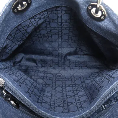 Pre-owned Dior Christian  Navy Denim Handbag ()