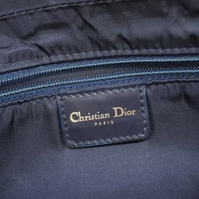 Pre-owned Dior Christian  Navy Denim Shoulder Bag ()