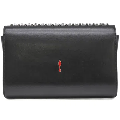 Pre-owned Christian Louboutin Black Red Color Chain/shoulder Wallet () In Multi