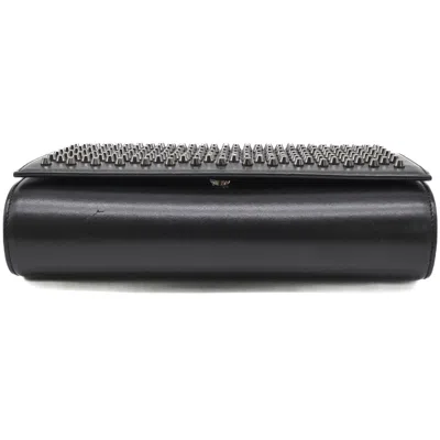 Pre-owned Christian Louboutin Black Red Color Chain/shoulder Wallet () In Multi