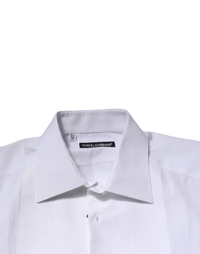 Dolce & Gabbana Poplin Long-sleeved Shirt In White