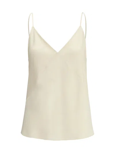 Forte Forte Satin-panelled Top In Neutral