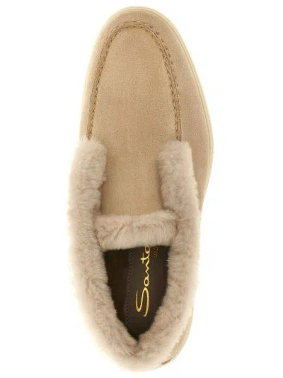 Santoni Boots In Neutral