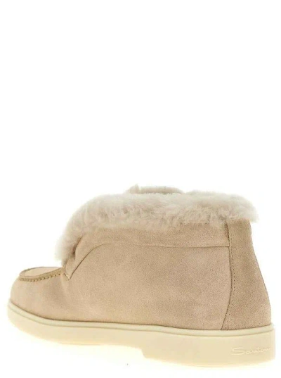 Santoni Boots In Neutral
