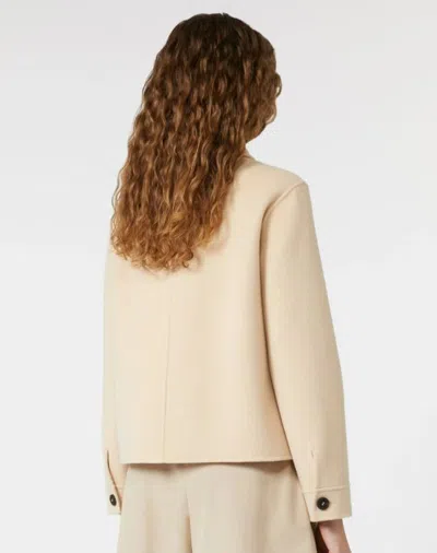 Weekend Max Mara Omens Ivory Nordica Regular-fit Wool-blend Jacket In Neutral