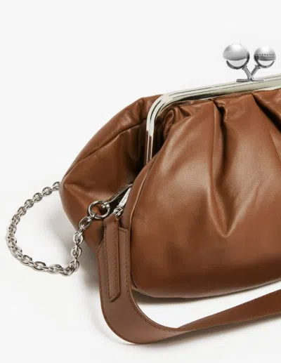Weekend Max Mara Pasticcino Clutch Bag In Brown