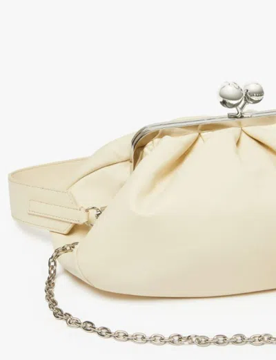 Weekend Max Mara Women's Cubico Handbag Beige | 2525516194600015 In White