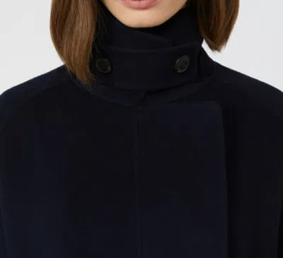 Weekend Max Mara Wool Broadcloth Cropped Coat In Black