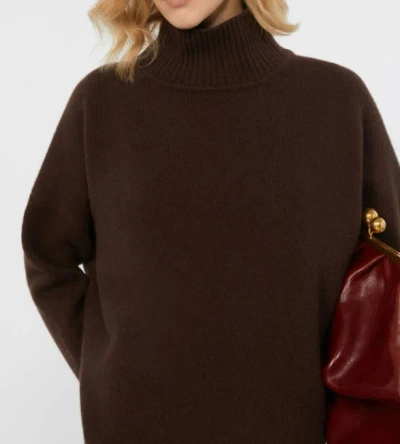 Weekend Max Mara Borgia Virgin Wool Turtleneck Sweater In Brown