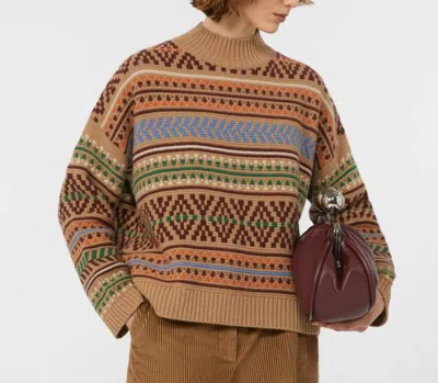Weekend Max Mara Long Sleeve Sweater In Brown