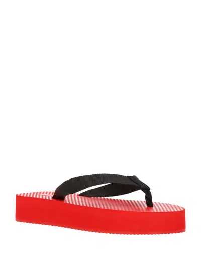 The Row Flat Shoes In Red