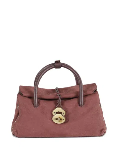 Zanellato Dotta Centauro Small Tote Bag In Leather In Red