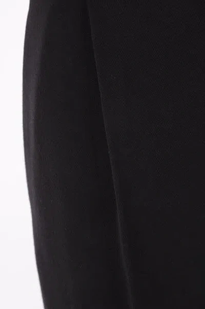 Saint Laurent Satin-trimmed Grain De Poudre Wool Wide-leg Pants In Black
