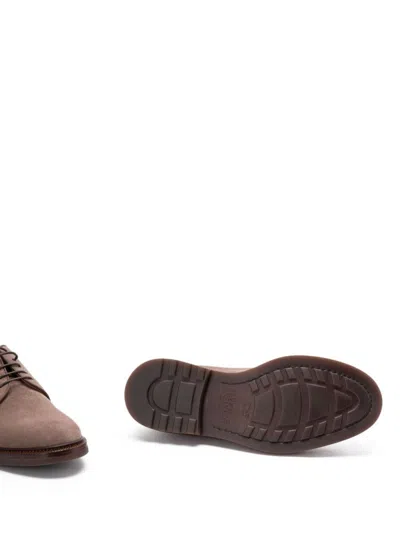 Brunello Cucinelli Men Suede Leather Lace-up Shoes In Multi