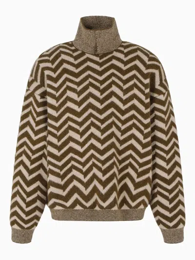 Emporio Armani Exclusive Sweaters Light And Natural In Brown