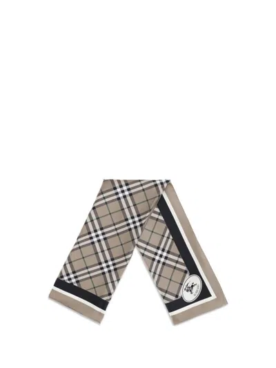 Burberry Men Silk Scarf In Multi