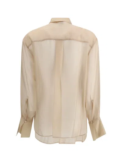Forte Forte Organza Button-front Shirt In Neutral