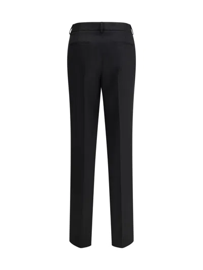 Lardini Wool Straight-leg Trousers In Black