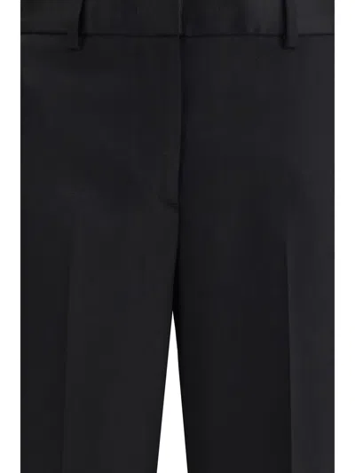 Lardini Wool Straight-leg Trousers In Black