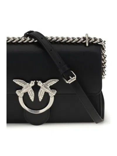 Pinko 'love One Mini' Crossbody Bag In Black