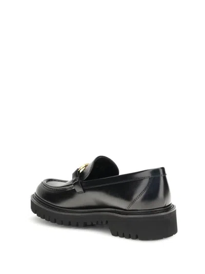 Valentino Garavani Vlogo Signature Loafers In Black