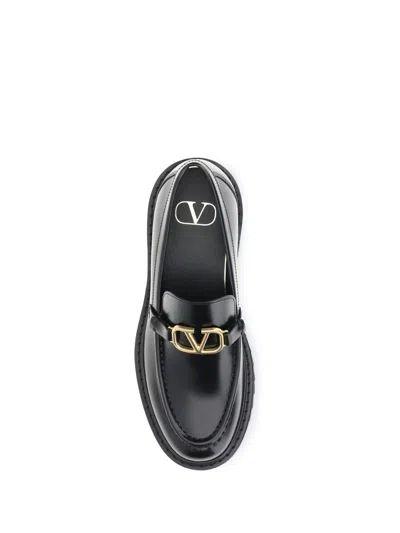 Valentino Garavani Vlogo Signature Loafers In Black
