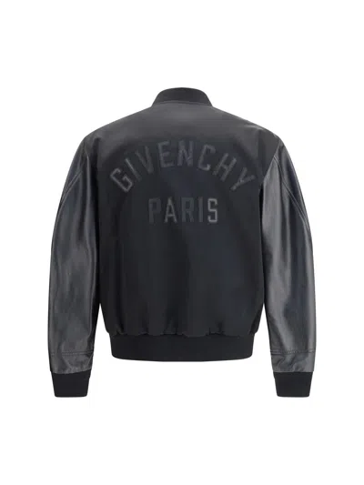 Givenchy Mix Material Jacket In Black