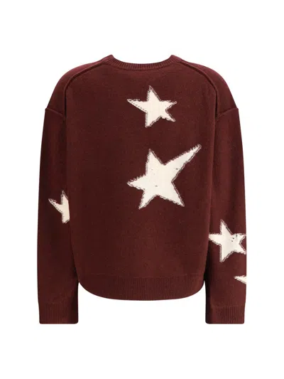 Zadig & Voltaire Womens Burgundy Markuz Star-pattern Cashmere Jumper In Burgundy