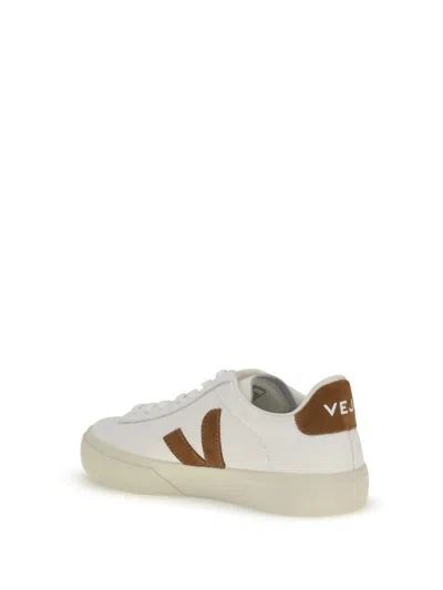 Veja Campo Leather Sneakers White Cognac In White