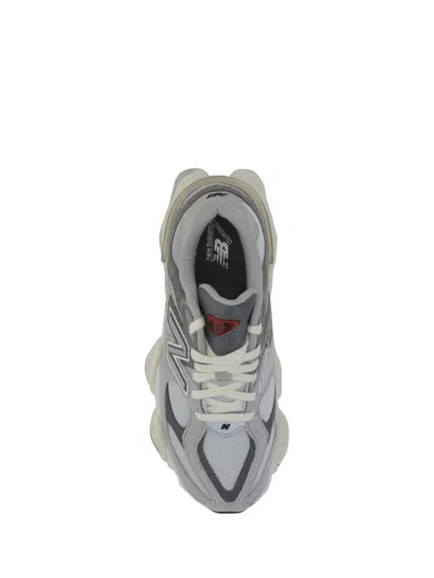 New Balance Mesh Panel Rubber Sole Sneakers In Gray