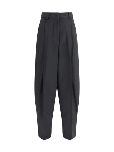 The Latest Tailored Wide Trousers With Pleats In Black