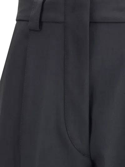 The Latest Tailored Wide Trousers With Pleats In Black