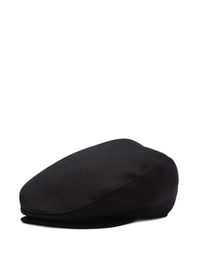 Dolce & Gabbana Shetland Flat Cap Accessories In Black