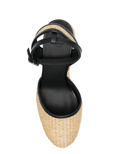 Castaã±er Cass Wedge Shoes In Black