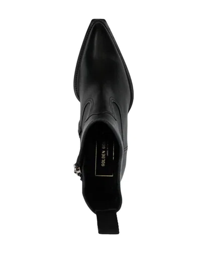 Golden Goose Black Ankle Boots In Black