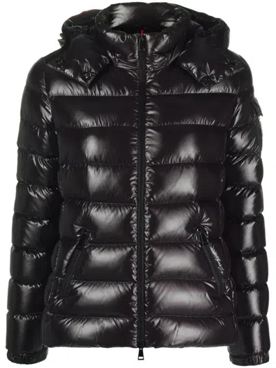 Moncler Bady Hooded Short Down Jacket Clothing In Black