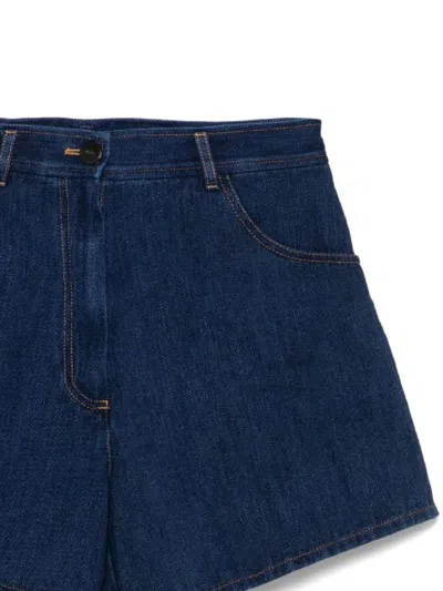 Forte Forte Denim Mini Shorts In Blue