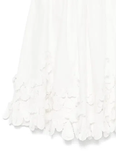 Forte Forte Elastic Waist Skirt In White