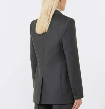 Max Mara Tailored Single-breasted Wool Jacket In Gold