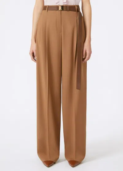 Max Mara Studio Bergamo Trouser Hazelnut In Brown