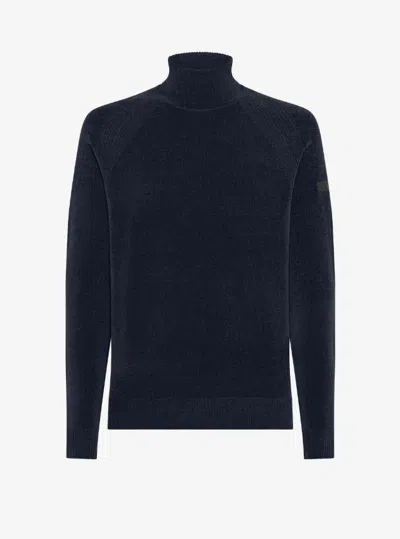 Rrd Velvet Turtleneck Knit In Black