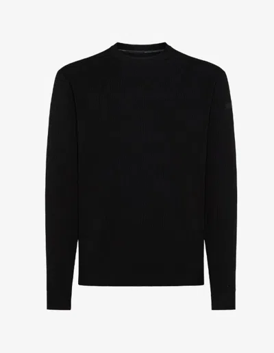 Rrd Amos Perlupin Round Knit In Black